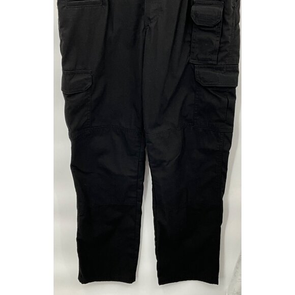 511‎ Black Pants Multiple Pockets Elastic Waistband 30x32 - Picture 4 of 8